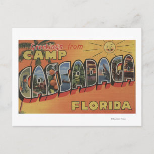 Camp Cassadaga, Florida - Große Buchstabenszenen Postkarte