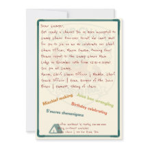 Camp Chaos: Forever Feral 4th Birthday Invitation