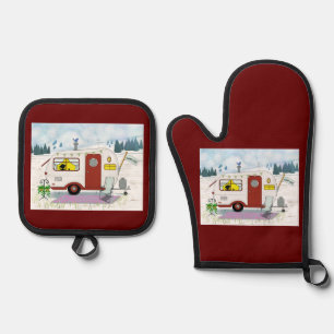 Camp Chic Ofenhandschuh & Topflappen-Set