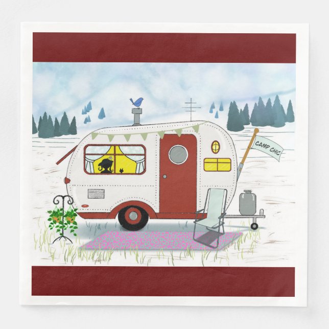 Camp Chic Paper Napkin Serviette (Vorderseite)