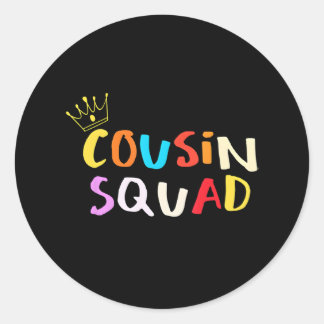 Camp Cousin 2018 Cousin Squad New Cousin Crew Runder Aufkleber