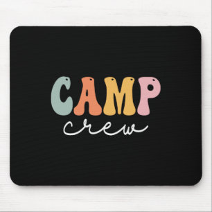 Camp Crew Retro Groovy Vintage Glücklicher erster  Mousepad