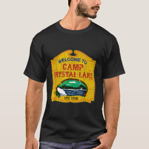 Camp Crystal Lake Halloween Funny Camping Grafik T-Shirt