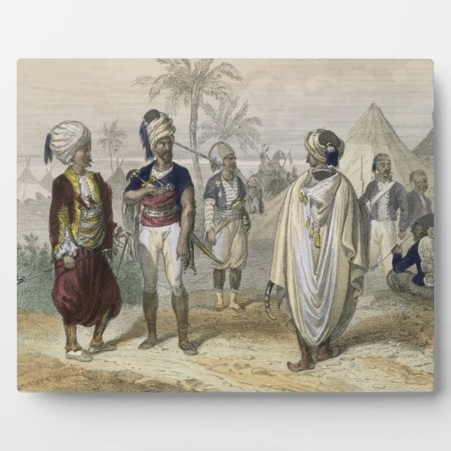 Camp der türkischen Freiwilligen aus Konstantinope Fotoplatte (Vorderseite)
