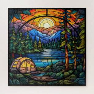 Camp d'été Puzzle en verre