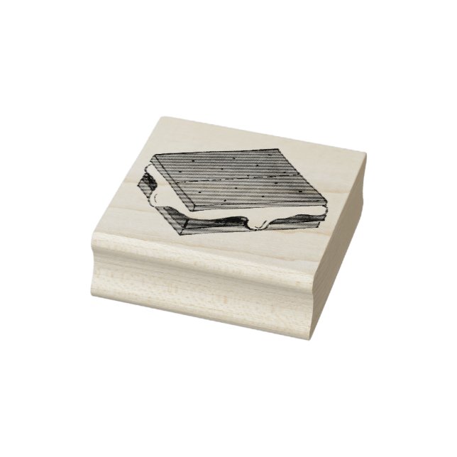 Camp Fire S'mores Schokolade Toasted Marshmallow Gummistempel (Stempel)