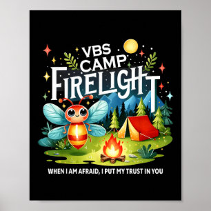 Camp Firelight VBS Campingplatz Bibelschule Feuer Poster