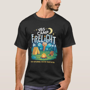 Camp Firelight VBS Campingplatz Bibelschule Feuer T-Shirt