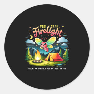 Camp Firelight Vbs Lager Feuerwerk 2024 Urlaub Bib Runder Aufkleber
