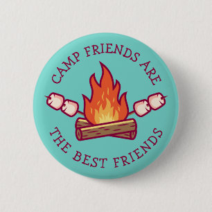 Camp-Freunde sind die besten Freunde Button