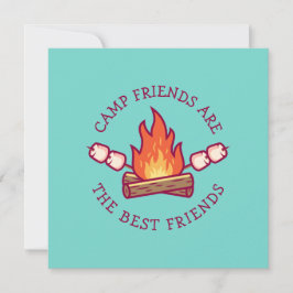 Camp-Freunde sind die besten Freunde Karte