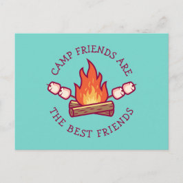 Camp-Freunde sind die besten Freunde Postkarte