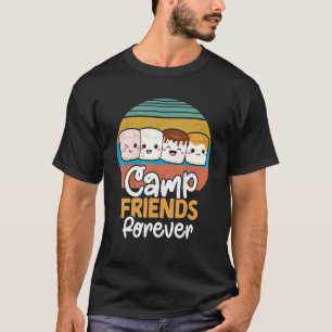 Camp Friends Forever Marshmallow Campfire Rösten T-Shirt