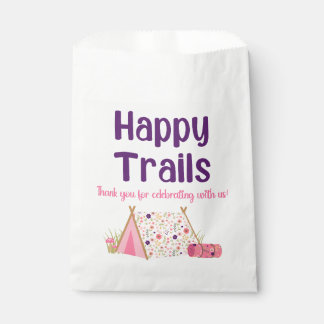 Camp Girl Happy Trails bevorzugen Flaggen Geschenktütchen