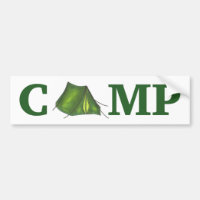 CAMP Green Tent Summer Camping Autoaufkleber
