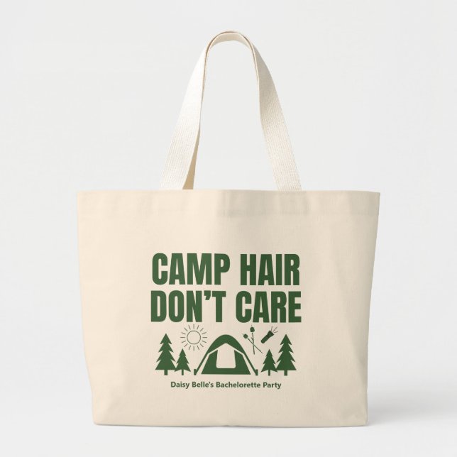 Camp Hair Bachelorette Green Tote Bag (Devant)