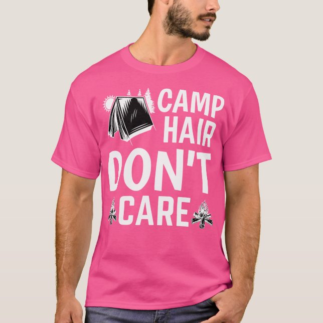Camp HAIR Davon' Care - Camping Camper Happiness G T-Shirt (Vorderseite)