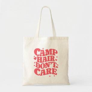 Camp Hair Don't Care Sommer Camping Mädchen Groovy Tragetasche
