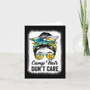 Camp Hair Keine Sorge Frauen Camper Camping Messy Karte