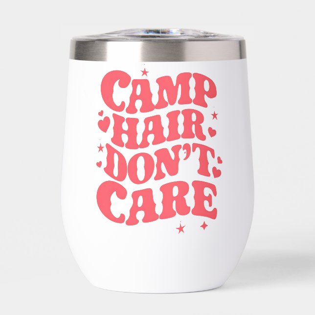Camp Hair Ne vous souciez pas Camping d'été Filles (Avant)