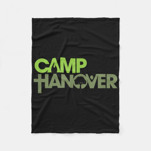 Camp Hannover Logo - Dunkle Farben Fleecedecke (Vorderseite)