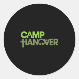 Camp Hannover Logo - Dunkle Farben Runder Aufkleber