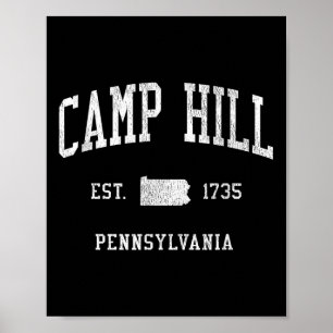 Camp Hill Pa Vintage Athletic Sports Js01 Poster