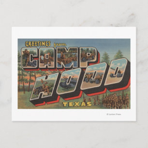 Camp Hood, Texas - Große Briefszenen Postkarte