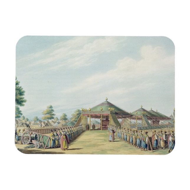 Camp in Daud-Pascia, Pub. von William Watts, 18 Magnet (Horizontal)