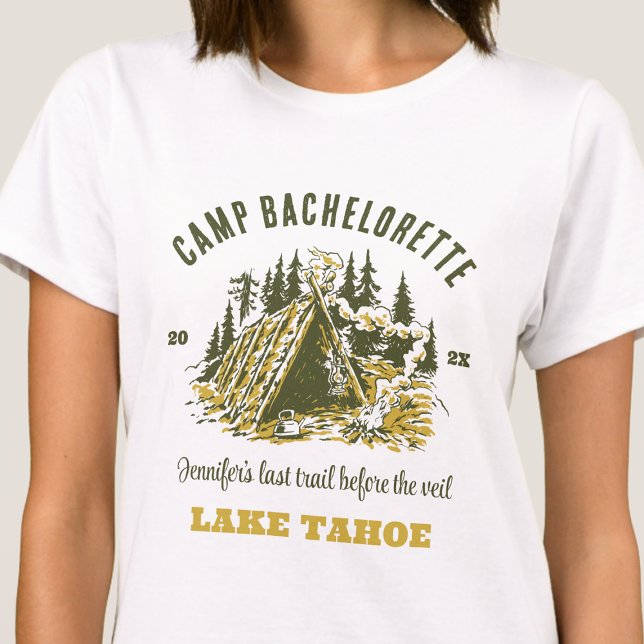 Camp Junggeselinnen-Abschied Family Camping Trip C T-Shirt (Von Creator hochgeladen)