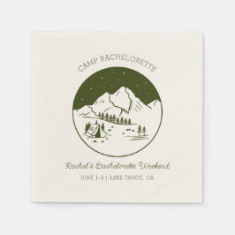 Camp Junggeselinnen-Abschied Theme Napkins Serviette
