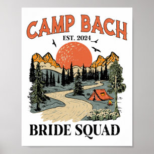 Camp Junggesellinnen Wanderzelten Junggesellinnena Poster