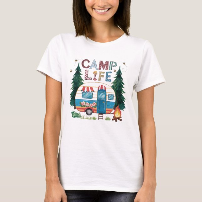 Camp-Life-Camping T-Shirt (Vorderseite)