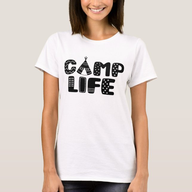 Camp Life Teepe T-Shirt (Vorderseite)
