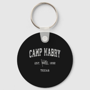 Camp Mabry Texas X Vintag US Flag Sports T-Shirt Schlüsselanhänger