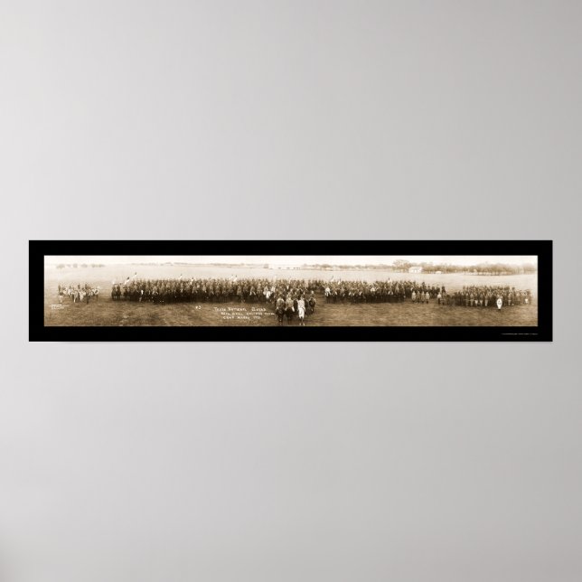 Camp Mabry TX Guard Foto 1921 Poster (Vorne)