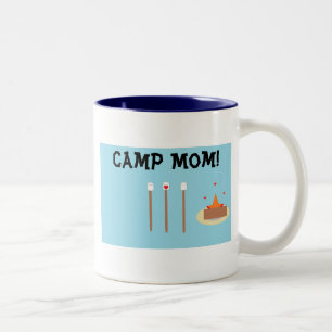 Camp-Mama! Zweifarbige Tasse