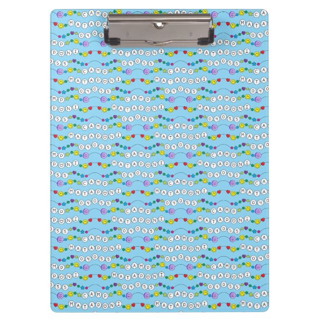 Camp Mataponi Freundschaft Bracelet Clipboard Klemmbrett (Vorderseite)