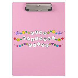 Camp Mataponi Freundschaft Bracelet Clipboard Klemmbrett