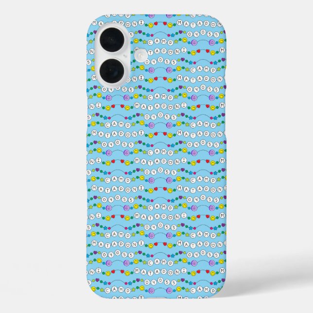 Camp Mataponi Freundschaft Bracelet Flip Flops iPhone 16 Plus Hülle (Rückseite)
