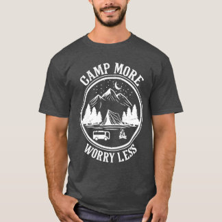 Camp Mehr Weniger Sorgen Camping T-Shirt Mädchen