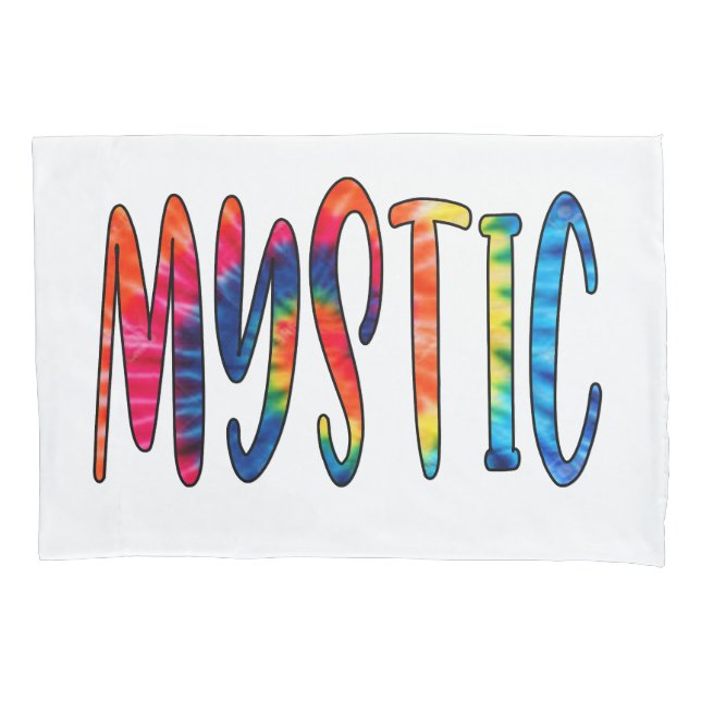 Camp Mystic Gefärbte Krawatte Pillowcase Kissenbezug (Vorderseite)