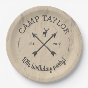 Camp-Name-Logo Pappteller