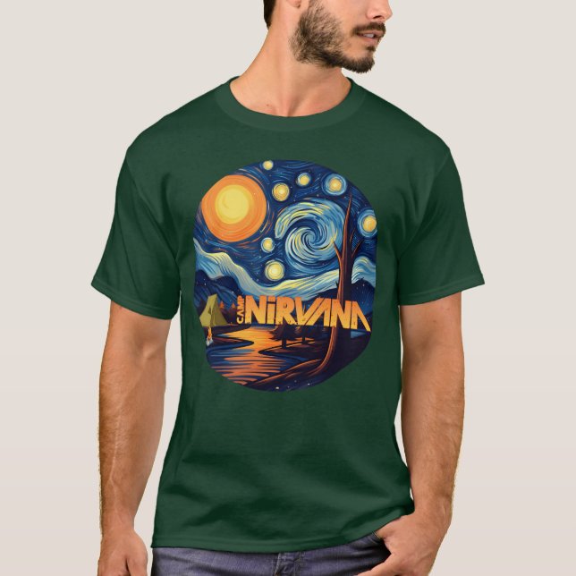 Camp Nirvana Mädchen T-Shirt (Vorderseite)