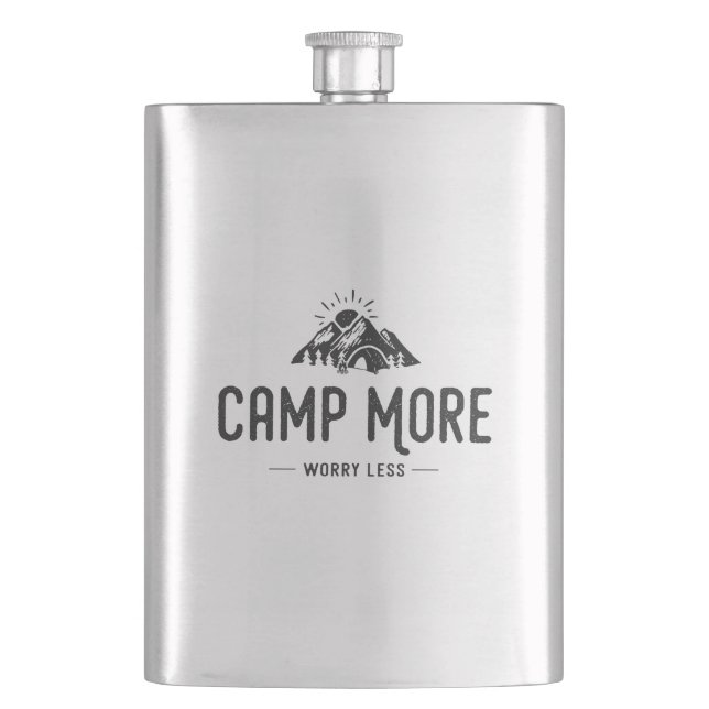 Camp noch Besorgnis erregender Flachmann (Vorderseite)