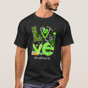 Camp Nurse Nurse Life Liebe Herz Stethoscope RN Nu T-Shirt