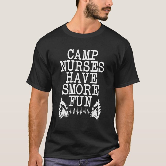Camp Nurse Summer Camp Pflegedienst T-Shirt (Vorderseite)
