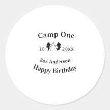 Camp one happy birthday name date campingadventure