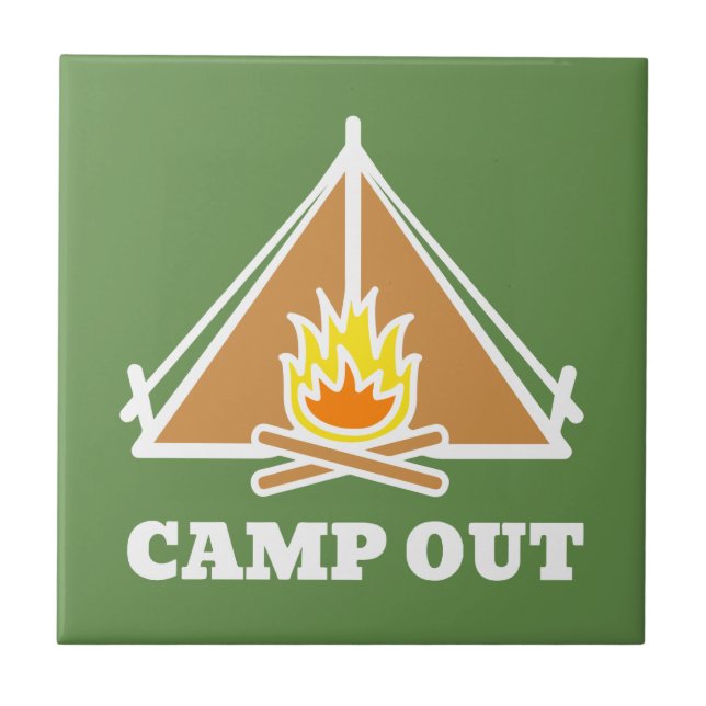 Camp out fliese (Vorderseite)
