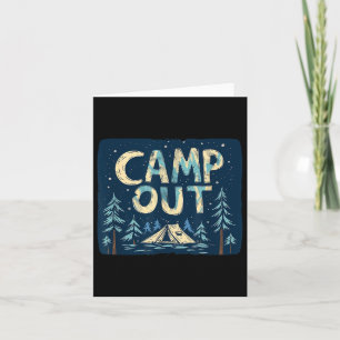 Camp-Out für Nachtkostüme für Erwachsene und Kinde Karte